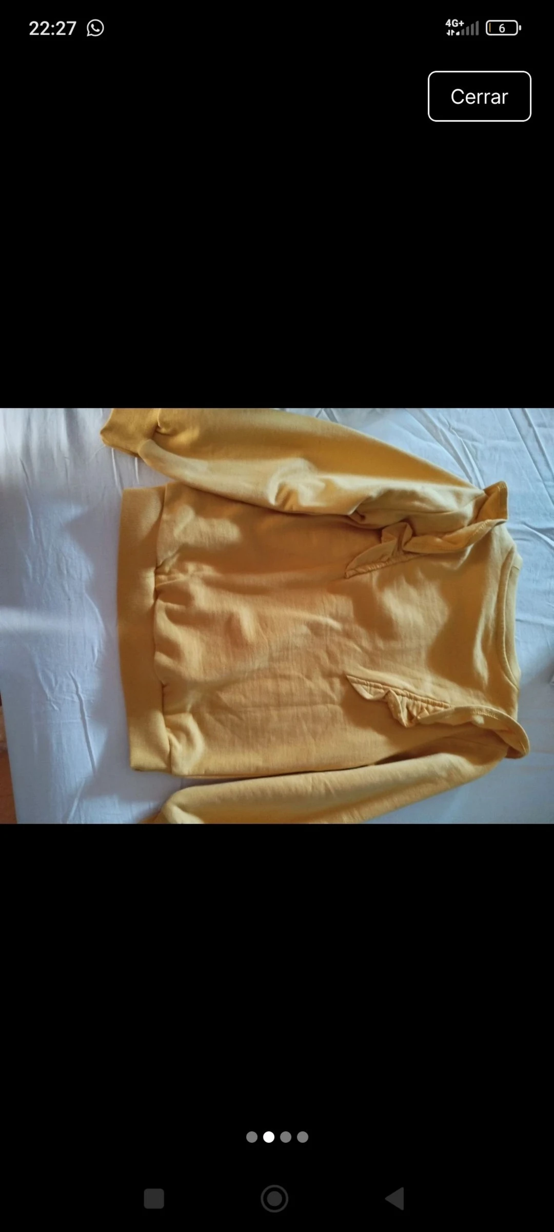 Sudadera afelpada mostaza 4-5 años nueva – photo 2